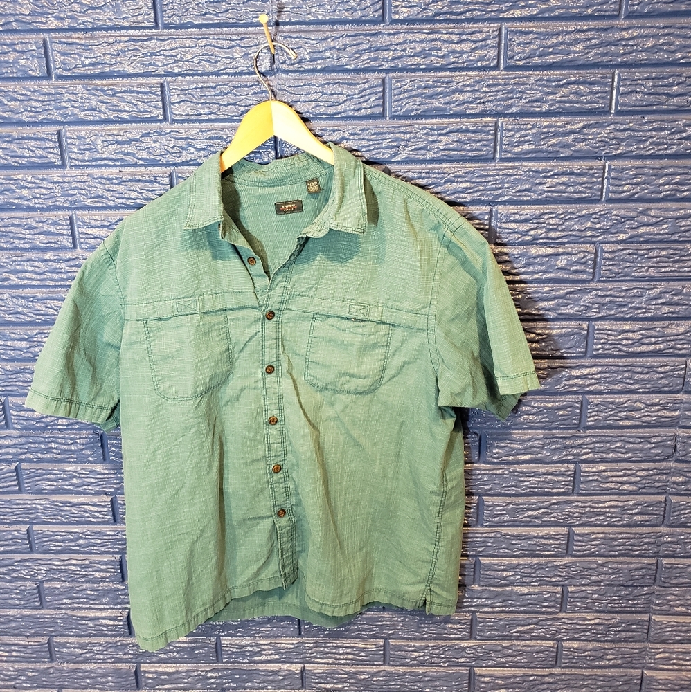 ARROW XL BLUE BUTTON DOWN SHORT SLEEVE WITH POCKET